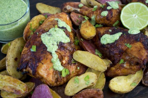 Peruvian Chicken with Aji Verde