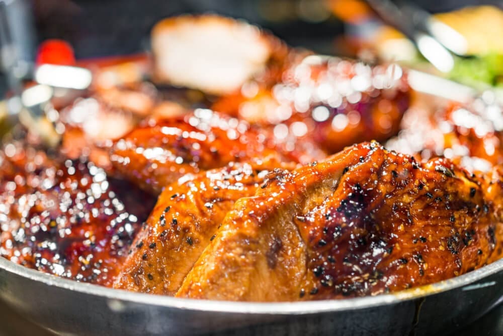 Oregon Peach Glazed Chicken Thighs