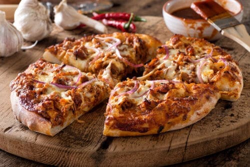 pulled pork pizza