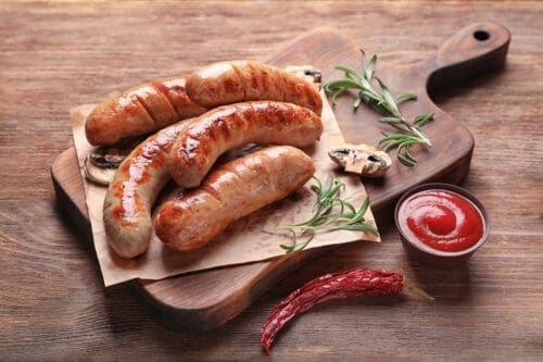 Bratwurst Pizza
