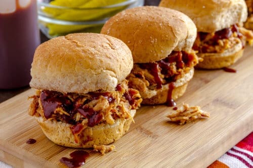 BBQ Pulled Chicken Sandwiches