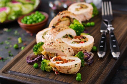 stuffed grilled chicken breast