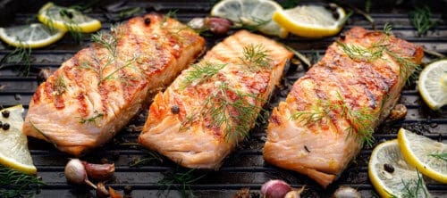 Salmon with Olive Sauce