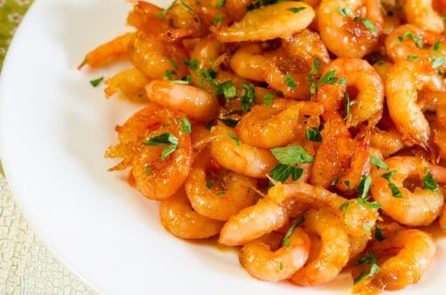 Seared Honey Garlic Shrimp