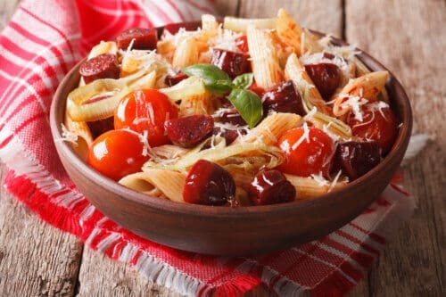 Sausage and Leek Rigatoni