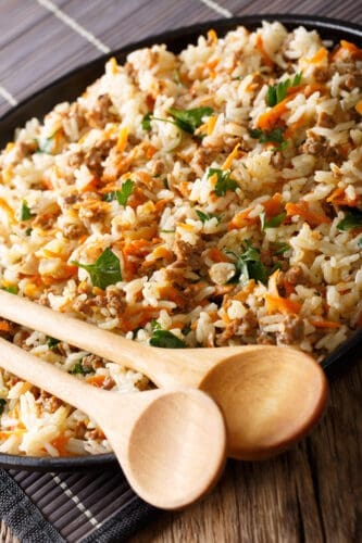 Ground Beef Risotto