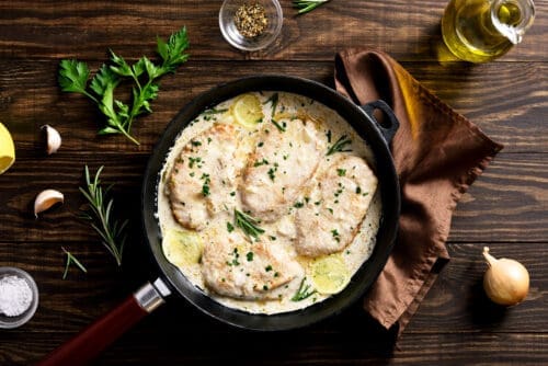 Parmesan Chicken with Lemon